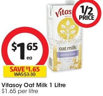 Coles Vitasoy Oat Milk 1 Litre offer