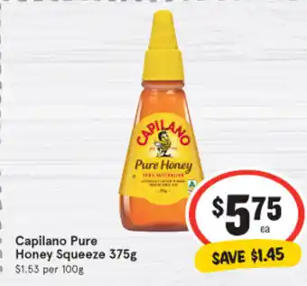 IGA Capilano Honey Squeeze 375g offer