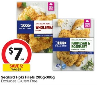 Coles Sealord Hoki Fillets 280g-300g offer