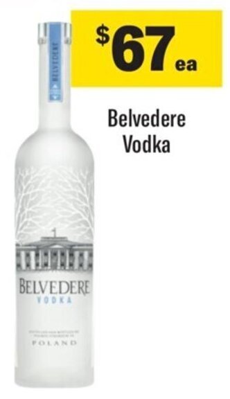 Coles Belvedere Vodka offer