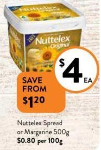 Nuttelex Spread or Margarine 500g