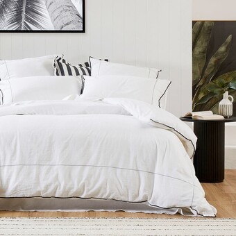 Pillow Talk Gabriel cotton linen quilt cover set by m.u.s.e offer