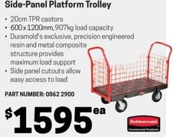Blackwoods Side-Panel Platform Trolley offer