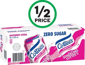 Woolworths Cotteeu2019s Sparkling Cans 10 x 375ml offer