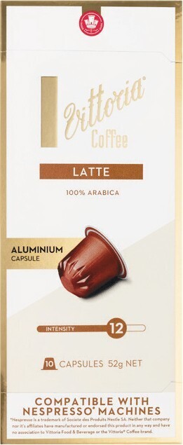 Woolworths Vittoria Nespresso Compatible Coffee Capsules Classic Range Pk 10 offer