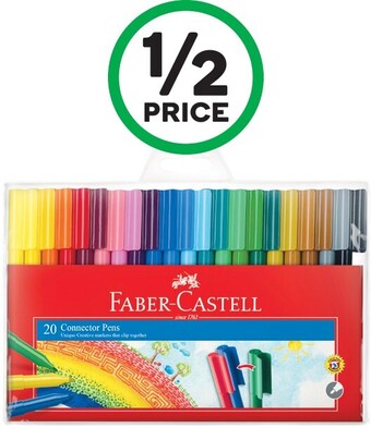 Woolworths Faber-Castell Connector Markers Pk 20 offer