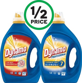 Woolworths Dynamo Professional Laundry Liquid 1.8 Litre offer