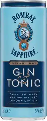 Woolworths Bombay Sapphire Gin & Tonic Cans 10x250ml offer