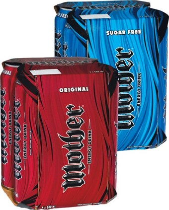 Woolworths Mother Energy Drink 4 x 500ml offer