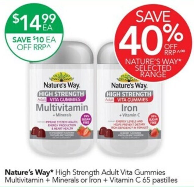 Nature's Way High Strength Adult Vita Gummies Multivitamin + Minerals