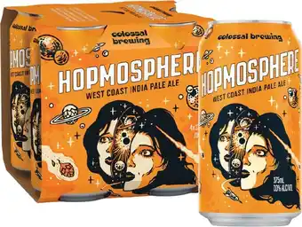 Woolworths NEW Colossal Brewing Hopmosphere West Coast IPA Cans 4x375ml offer