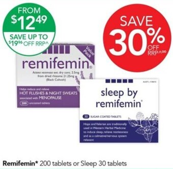 Remifemin 200 tablets or Sleep 30 tablets