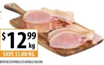 Supabarn BERTOCCHI RINDLESS MIDDLE BACON offer