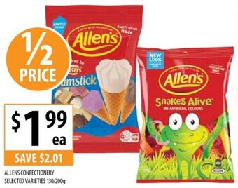 ALLENS CONFECTIONERY SELECTED VARIETIES 130/200g