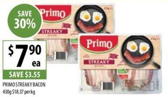 Supabarn PRIMOSTREAKY BACON 430g offer