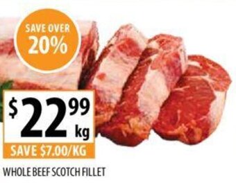 Supabarn WHOLE BEEF SCOTCH FILLET offer