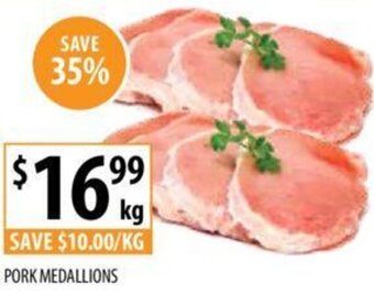 Supabarn PORK MEDALLIONS offer