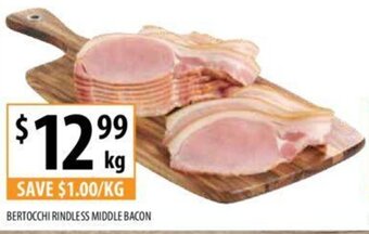 Supabarn BERTOCCHI RINDLESS MIDDLE BACON offer