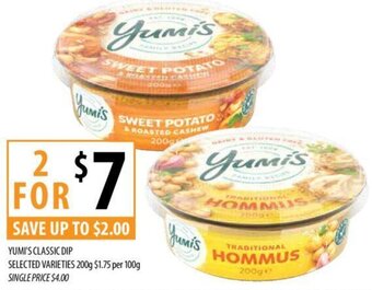 Supabarn YUMI'S CLASSIC DIP SELECTED VARIETIES 200g offer