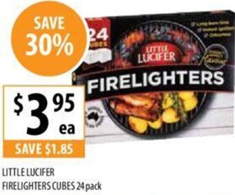 LITTLE LUCIFER FIRELIGHTERS CUBES 24 pack