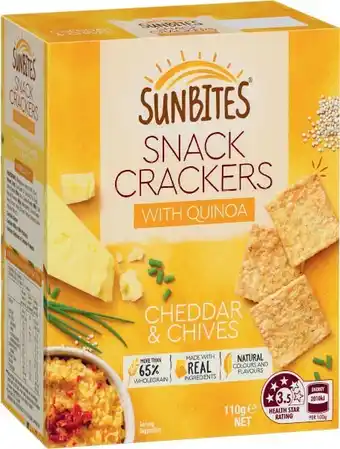 Coles Sunbites Flavoured Crackers 105g-110g offer