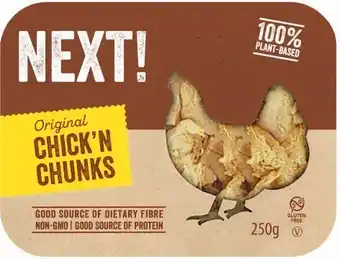 Coles Next! Plant Based Original Chicku2019n Chunks 250g offer