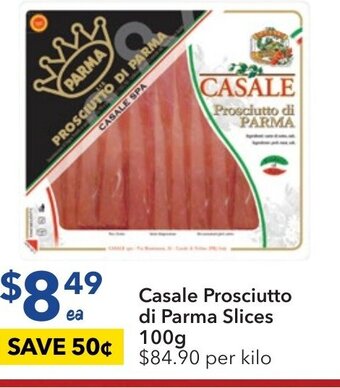 Casale Prosciutto di Parma Slices 100g