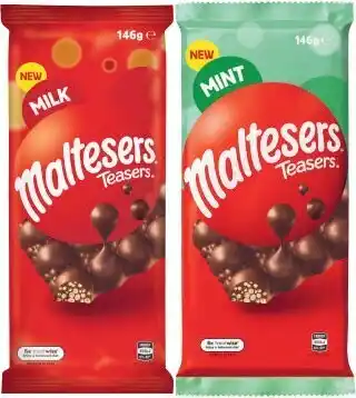 Coles Mars Maltesers Block Chocolate 146g offer