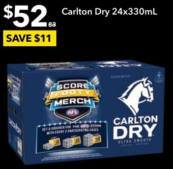 Ritchies Carlton Dry 24x330mL offer