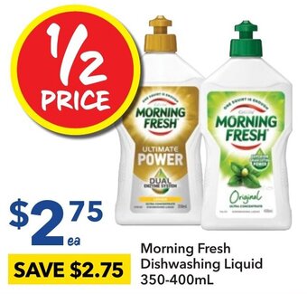 Ritchies Morning Fresh Dishwashing Liquid 350-400ml offer