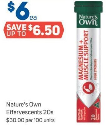 Nature's Own Effervescents 20s