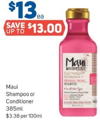 Foodland Maui Shampoo or Conditioner 385ml offer