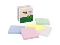 Officeworks Post-it Recycled Super Sticky Notes 76x76mm Helsinki 6 Pack offer