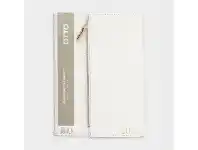 Officeworks Otto A5 2022 Week to View Tri-fold Zip Pocket Diary White offer