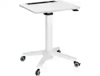 Officeworks Stilford Height Adjustable Portable Desk or Lectern White offer