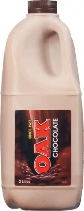 Coles Oak Chocolate Milk 2 Litre offer