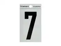 Officeworks Sandleford 7 Self-adhesive Numeral Silver 85mm offer