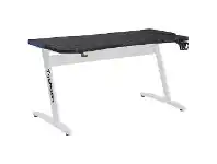 Officeworks J.Burrows Typhoon Elite Gaming Desk 1500mm Black and White offer