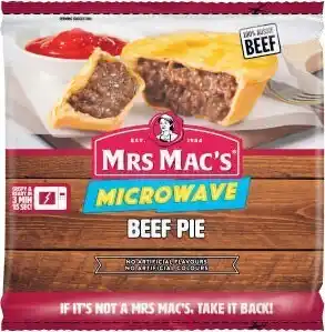 Coles Mrs Macu2019s Microwave Pie 175g offer
