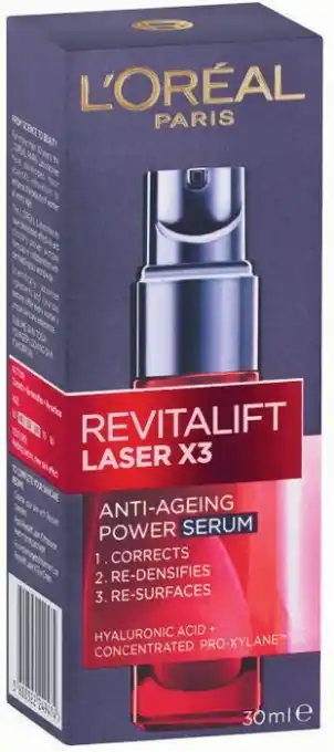 Coles Lu2019Oréal Paris Revitalift Laser X3 Anti- Ageing Power Serum 30mL offer