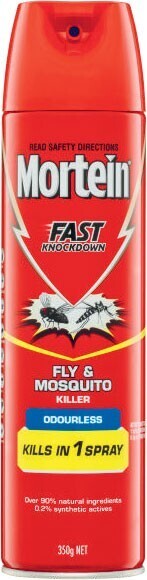 Coles Mortein Fast Knockdown Fly & Mosquito Killer Odourless 350g offer