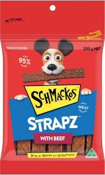 Coles Schmackos Dog Treats 200g offer