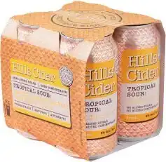 Coles NEW The Hills Tropical Sour Cider Cans 4x375mL offer