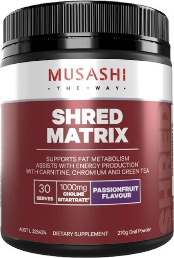 Musashi shred matrix passionfruit 270g