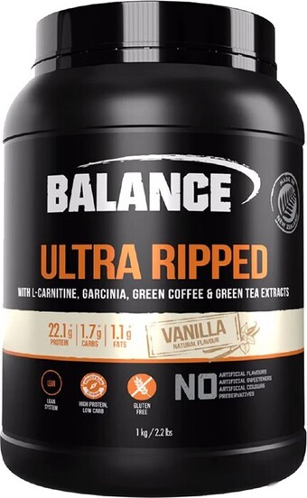 healthylife Balance ultra ripped protein powder vanilla 1kg offer