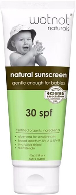 healthylife Wotnot natural sunscreen for babies spf30 100g offer