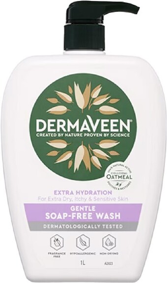 healthylife Dermaveen extra hydration gentle soap free wash 1 litre offer