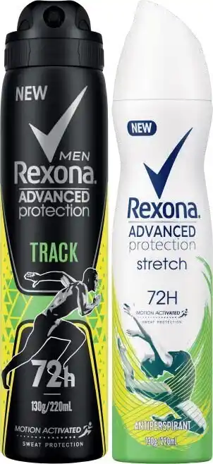 Coles Rexona Advanced 72 Hour Protection Antiperspirant Deodorant 220mL offer