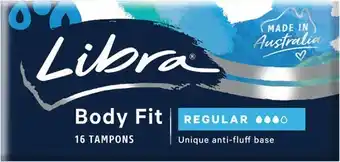 Coles Libra Regular Tampons 16 Pack offer