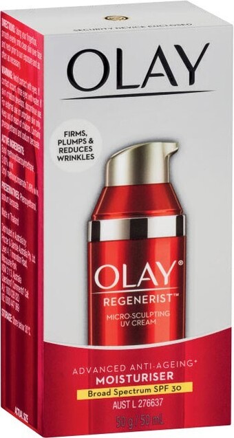 Coles Olay Regenerist Micro Sculpting UV Cream SPF 30 50mL offer